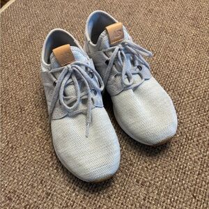 New Balance Light Gray Knit Lifestyle Sneakers